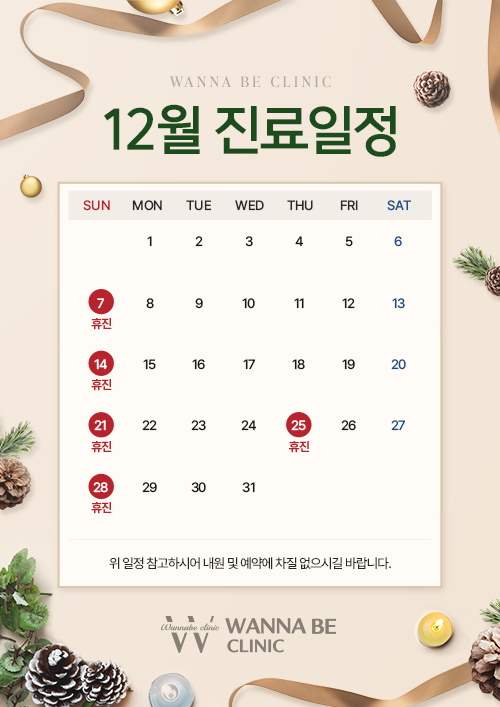12월 진료일정
